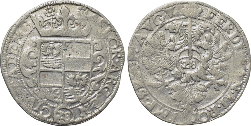 GERMANY. Emden. Ferdinand II (Holy Roman Emperor, 1624-1637). Gulden or 28 Stübe...