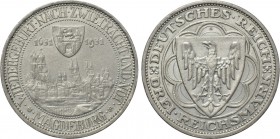 GERMANY. Weimarer Republik. 3 Reichsmark (1931-A). Berlin mint. Commemorating the 300th Anniversary of the Sack of Magdeburg.
