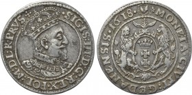 POLAND. Sigismund III Vasa (1587-1632). Ort (1618). Gdansk (Danzig).