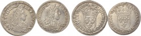 2 French coins of Loui XIIII.