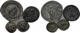 4 ancient coins.
