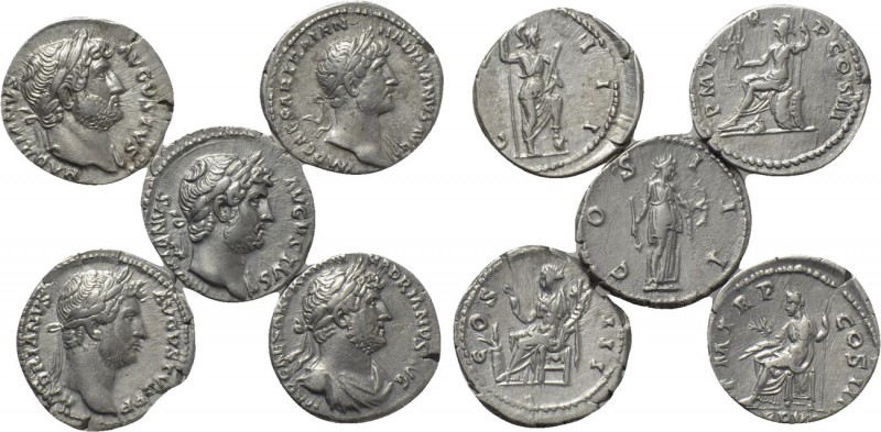 5 Denari of Hadrian. 

Obv: .
Rev: .

. 

Condition: See picture.

Weig...