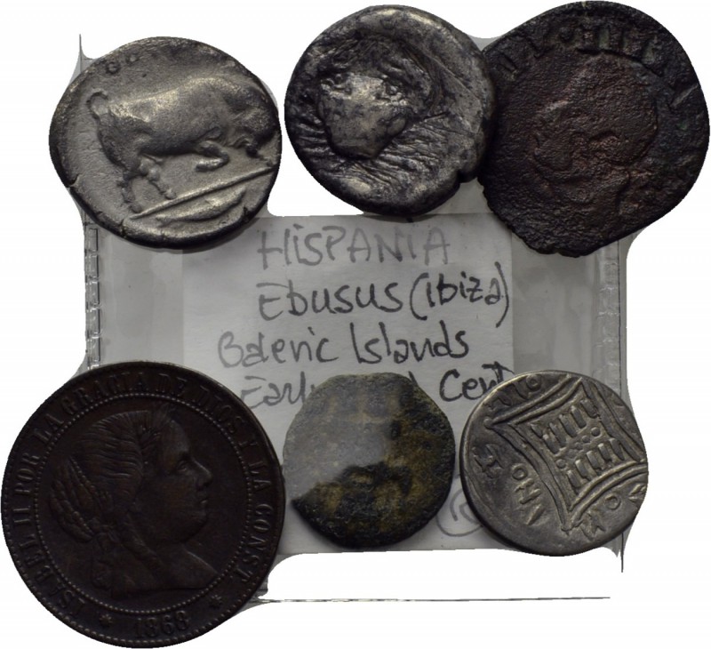 6 Ancient and modern Coins. 

Obv: .
Rev: .

. 

Condition: See picture....