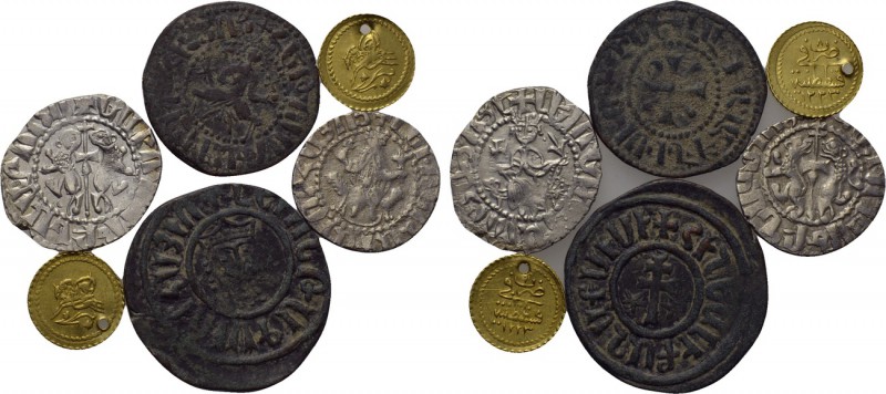 6 Medieval and Modern Coins. 

Obv: .
Rev: .

. 

Condition: See picture....
