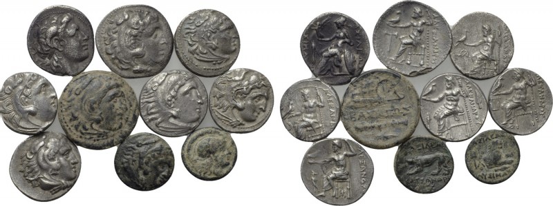 10 Coins of the Macedonian and Thracian kings. 

Obv: .
Rev: .

. 

Condi...