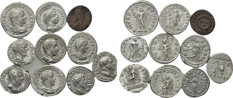 10 Roman Coins. 

Obv: .
Rev: .

. 

Condition: See picture.

Weight: g...