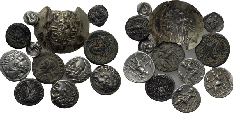 12 Ancient Coins. 

Obv: .
Rev: .

. 

Condition: See picture; Byzantine ...