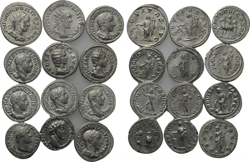12 Roman Coins. 

Obv: .
Rev: .

. 

Condition: See picture.

Weight: g...