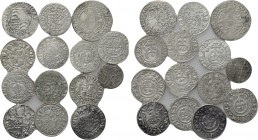 14 Modern Coins; Mostly German .