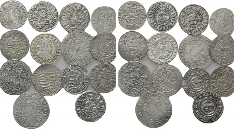 14 Modern Coins; Mostly German . 

Obv: .
Rev: .

. 

Condition: See pict...