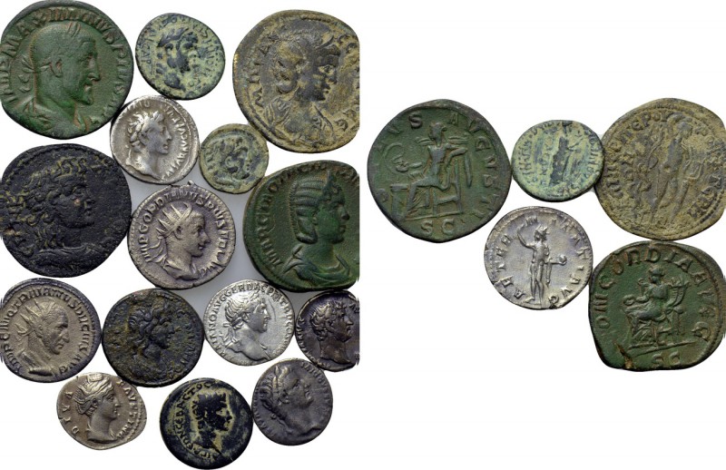 15 Roman Imperial and Provincial Coins. 

Obv: .
Rev: .

. 

Condition: ....