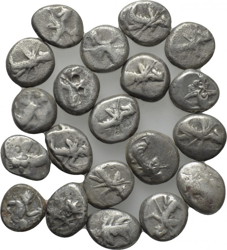 20 Achaemenid Sigloi. 

Obv: .
Rev: .

. 

Condition: See picture.

Wei...
