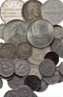 32 German coins.
