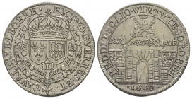 Jeton en argent, Extraordinaire des guerres, Cavallerie legère, 1640, AG 5.50 g. 
Ref : Feuardent 631
TTB. Très rare