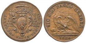 Jeton, 1694, Rodez, Cuivre 9 g.
Ref : Feuardent 9605, C. 1740
TTB