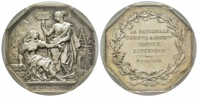 Jeton, 1830, AG 35 mm Poinçon Abeille
Avers: La Prévoyance
Revers: LA NATIONALE COMPie D'ASSURces CONTRE L'INCENDIE MDCCCXVII .
Ref : Gailhouste 533
P...