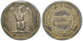 eton, 1843, AG. 36 mm Poinçon Corne
Avers: Un aigle, signé CRABBE .
Revers: COMPAGNIE L'AIGLE. ASSURANCES CONTRE L'INCENDIE 18 MAI 1843 .
Ref : Gailho...