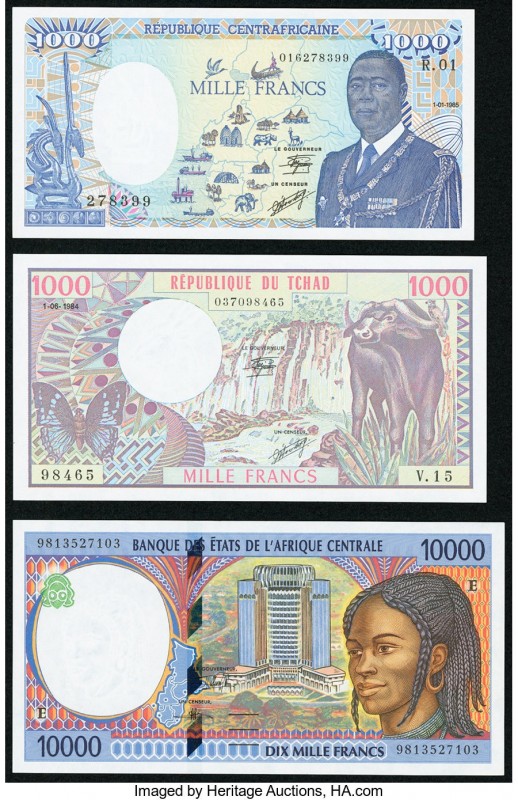 Central African States Banque Des Etats De L'Afrique Centrale 10,000 Francs (19)...