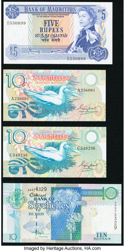 An Attractive Selection from Mauritius and Seychelles. Choice Crisp Uncirculated...