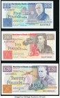 Northern Ireland Northern Bank Limited 5; 10 Pounds 1988 Pick 193a; 194a; 20 Pounds 1996 Pick 195c Choice Crisp Uncirculated. 

HID09801242017