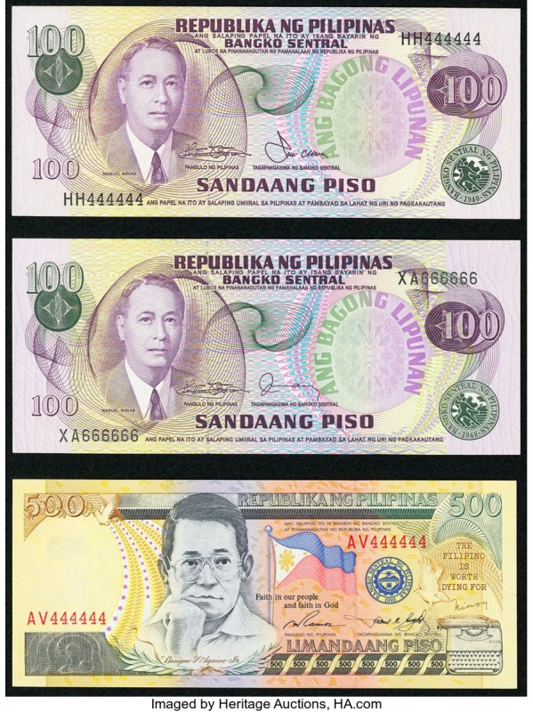 Philippines Philippine National Bank 100 Piso 1949 (ND 1978) Pick 164b with Soli...