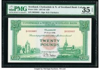 Scotland Clydesdale & North of Scotland Bank Ltd. 20 Pounds 1.7.1961 Pick 193b PMG Choice Very Fine 35 EPQ. 

HID09801242017