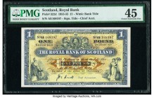 Scotland Royal Bank of Scotland 1 Pound 3.1.1955 Pick 322d PMG Choice Extremely Fine 45. 

HID09801242017