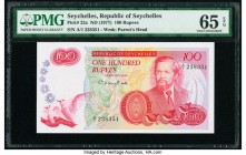 Seychelles Republic of Seychelles 100 Rupees ND (1977) Pick 22a PMG Gem Uncirculated 65 EPQ. 

HID09801242017