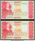 South Africa Republic of South Africa 50 Rand ND (1984) Pick 122a; 122b Choice Crisp Uncirculated. 

HID09801242017