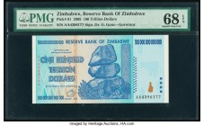 Zimbabwe Reserve Bank of Zimbabwe 100 Trillion Dollars 2008 Pick 91 PMG Superb Gem Unc 68 EPQ. 

HID09801242017