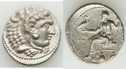 MACEDONIAN KINGDOM. Alexander III the Great (336-323 BC). AR tetradrachm (26mm, 16.50 gm, 6h). AU, porosity. Late lifetime or early posthumous issue o...