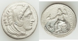 MACEDONIAN KINGDOM. Alexander III the Great (336-323 BC). AR tetradrachm (26mm, 16.12 gm, 7h). AU, stripped. Lifetime issue of 'Amphipolis', ca. 325-3...