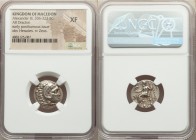 MACEDONIAN KINGDOM. Alexander III the Great (336-323 BC). AR drachm (18mm, 11h). NGC XF. Posthumous issue of 'Colophon', ca. 310-301 BC. Head of Herac...