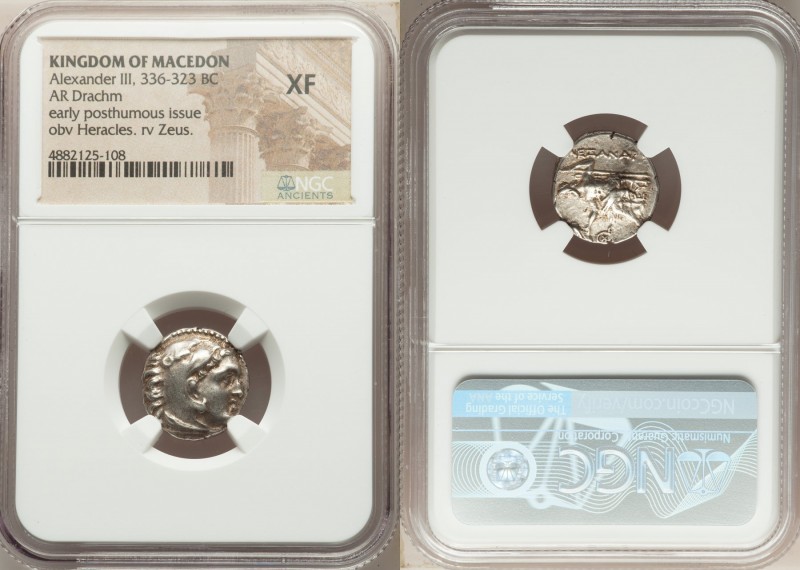 MACEDONIAN KINGDOM. Alexander III the Great (336-323 BC). AR drachm (17mm, 3h). ...