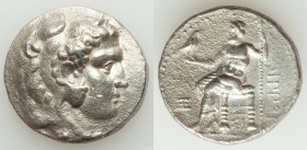MACEDONIAN KINGDOM. Philip III Arrhidaeus (323-317 BC). AR tetradrachm (25mm, 16.63 gm, 6h). Choice VF, porosity, marks. Lifetime issue of Sidon, unde...