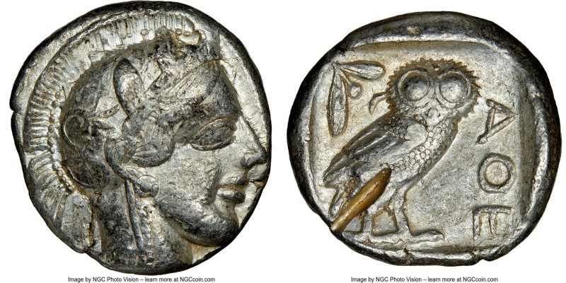 ATTICA. Athens. Ca. 440-404 BC. AR tetradrachm (24mm, 17.18 gm, 10h). NGC Choice...