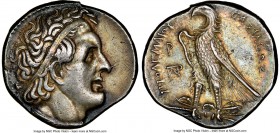 PTOLEMAIC EGYPT. Ptolemy I Soter (305/4-282 BC). AR stater or tetradrachm (27mm, 14.22 gm, 12h). NGC Choice XF 5/5 - 4/5, marks. Alexandria, from 294 ...