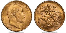 Edward VII gold Sovereign 1906-P MS63 PCGS, Perth mint, KM15, S-3972. Dazzling golden luster. AGW 0.2355 oz.

HID09801242017