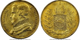 Pedro II gold 20000 Reis 1850 XF45 NGC, KM461. AGW 0.5286 oz.

HID09801242017