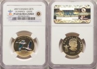 Elizabeth II gold Proof "Olympics - Geese" 75 Dollars 2007 PR69 Ultra Cameo NGC, KM748. AGW 0.2249 oz.

HID09801242017