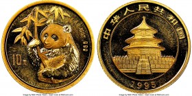 People's Republic gold "Large Date" Panda 10 Yuan (1/10 oz) 1995 MS68 NGC, KM716. AGW 0.0999 oz.

HID09801242017