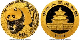 People's Republic gold Panda 50 Yuan (1/10 oz) 2002 MS66 NGC, KM1457. AGW 0.1000 oz.

HID09801242017