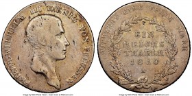 Prussia. Friedrich Wilhelm III Taler 1810-A VF30 NGC, Berlin mint, KM387. With THAELR spelling error on reverse.

HID09801242017