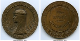 Association for "Deutschtum" Abroad (VDA) brass Award Medal 1938, 70mm. By Chr. Lauer. Given to people abroad for promoting "Germanness" in their nati...