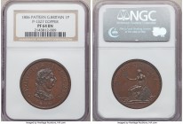 George III copper Proof Penny 1806-SOHO PR64 Brown NGC, Soho mint, KM663, Peck-1327. Grained edge. Impressively glossy and a scarcely offered late Soh...