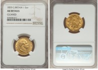 William IV gold Sovereign 1835 AU Details (Cleaned) NGC, KM717. 

HID09801242017