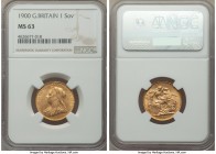 Victoria gold Sovereign 1900 MS63 NGC, KM785, S-3874. AGW 0.2355 oz.

HID09801242017