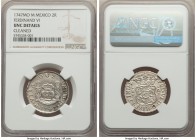 Ferdinand VI 2 Reales 1747 Mo-M UNC Details (Cleaned) NGC, Mexico City mint, KM86.1. First year of type under Ferdinand VI, couple of obverse scratche...