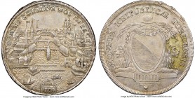 Zurich. Canton "City View" Taler 1790 AU55 NGC, KM176, Dav-1799. A nicely struck city view scene with light olive-gray toning that accentuates the int...