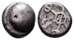 Uncertain Greek Coin .Ca 380-330/25 BC.AR 

Condition: Very Fine

Weight: 2.8 gr
Diameter: 12.0 mm